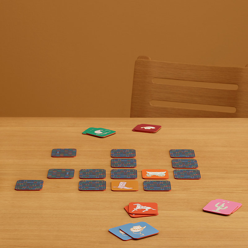 美品HERMES エルメスMemory gameエミール 神経衰弱 カードゲーム HERMES（エルメス） 新品 カードゲーム メモワール エミール・エルメス